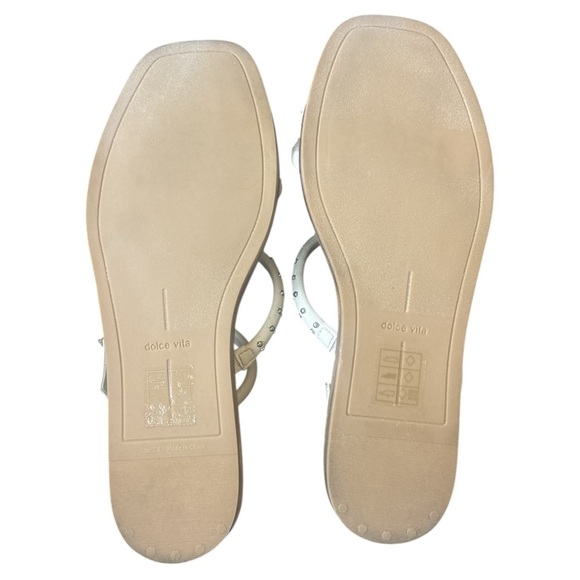 Dolce Vita Cream Gladiator Sandals with Studded Straps - Picture 6 of 6